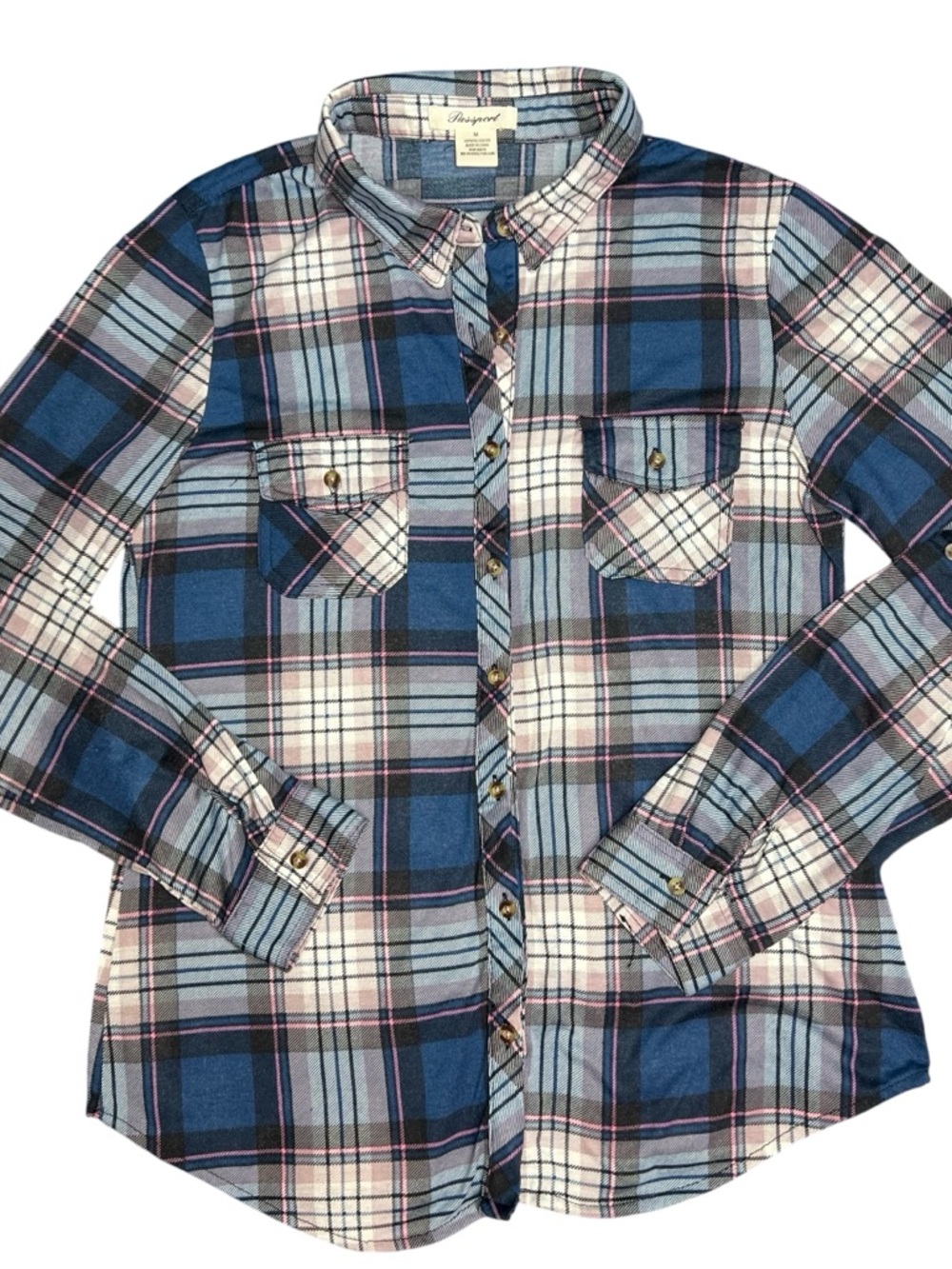 Plaid Button-Up Shirt